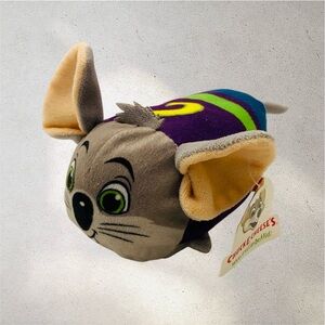 Chuck E Cheese’s Stackable Collectible Plush Gray Soft Mouse 8” CEC 2016